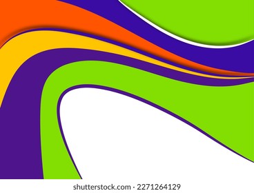 Set of colorful smooth motion abstract wave. Smooth futuristic wave lines. Business, technology message, presentation or personality. Vector illustration