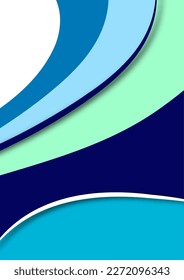 Set of colorful smooth motion abstract wave. Smooth futuristic wave lines. Business, technology message, presentation or personality. Vector