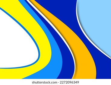 Set of colorful smooth motion abstract wave. Smooth futuristic wave lines. Business, technology message, presentation or personality. Vector illustration