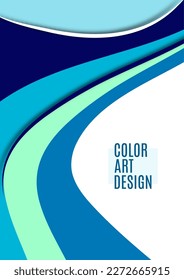 Set of colorful smooth motion abstract wave. Smooth futuristic wave lines. Business, technology message, presentation or personality. Vector