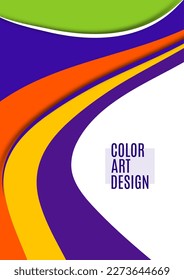 Set of colorful smooth motion abstract wave. Smooth futuristic wave lines. Business, technology message, presentation or personality. Vector