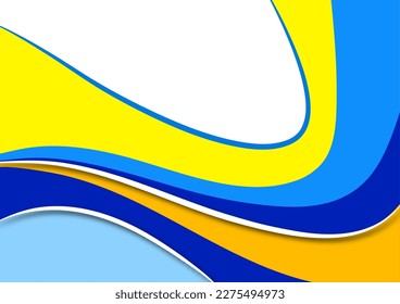Set of colorful smooth motion abstract wave. Smooth futuristic wave lines. Business, technology message, presentation or personality. Vector illustration