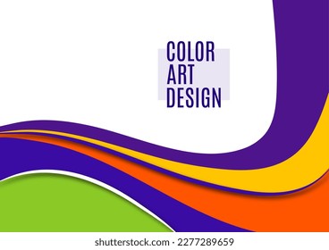 Set of colorful smooth motion abstract wave. Smooth futuristic wave lines. Business, technology message, presentation or personality. Vector