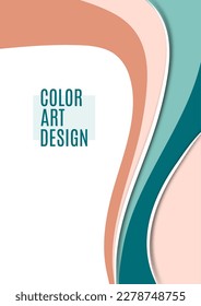 Conjunto de coloridas ondas abstractas de movimiento suave. Líneas de onda futurista suaves. Negocio, mensaje tecnológico, presentación o personalidad. Vector