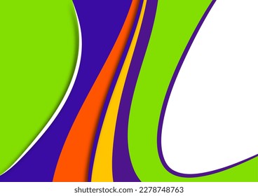 Set of colorful smooth motion abstract wave. Smooth futuristic wave lines. Business, technology message, presentation or personality. Vector illustration