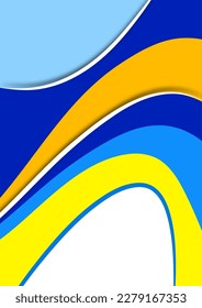 Set of colorful smooth motion abstract wave. Smooth futuristic wave lines. Business, technology message, presentation or personality. Vector illustration