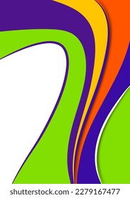 Set von bunten sanften Bewegung abstrakte Welle. Glatte futuristische Wellenlinien. Business, Technologie-Botschaft, Präsentation oder Persönlichkeit. Vektorgrafik