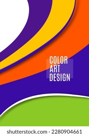 Set of colorful smooth motion abstract wave. Smooth futuristic wave lines. Business, technology message, presentation or personality. Vector