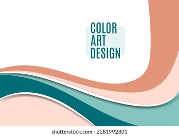 Set of colorful smooth motion abstract wave. Smooth futuristic wave lines. Business, technology message, presentation or personality. Vector