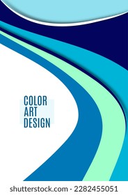 Set of colorful smooth motion abstract wave. Smooth futuristic wave lines. Business, technology message, presentation or personality. Vector