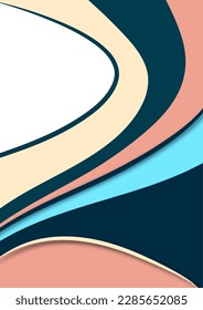 Set of colorful smooth motion abstract wave. Smooth futuristic wave lines. Business, technology message, presentation or personality. Vector illustration