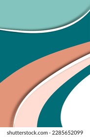 Set of colorful smooth motion abstract wave. Smooth futuristic wave lines. Business, technology message, presentation or personality. Vector