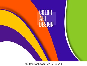 Conjunto de coloridas ondas abstractas de movimiento suave. Líneas de onda futurista suaves. Negocio, mensaje tecnológico, presentación o personalidad. Vector