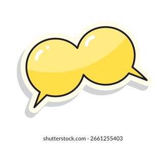  Conjunto de burbujas de discurso de colores en estilo dibujado a mano, caja de chat, caja de mensaje, globo de pensar, hablar burbuja, Elementos de dibujos animados Ilustración vectorial