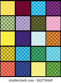 a set of colorful squares diamond shape