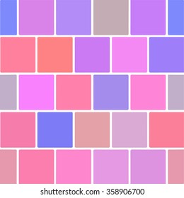 Set of colorful squares. Square abstract background.