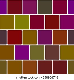 Set of colorful squares. Square abstract background.