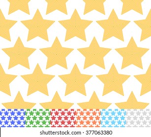 Set of colorful star backgrounds. Each tile is seamlessly repeatable.