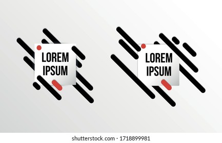 Set of colorful templates with abstract gradient shapes. Neon color lines and cards in a modern trendy design style. Futuristic vector lined background