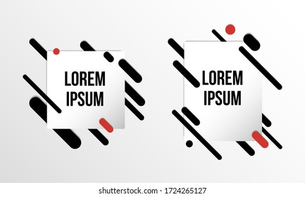 Conjunto de plantillas coloridas con formas de degradado abstracto. Líneas de color neón y tarjetas de diseño moderno. Fondo vectorial futurista