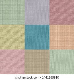 set of  colorful texture pattern