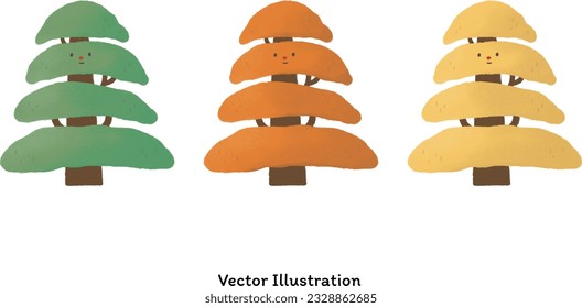 Set of Colorful Trees for Autumn
