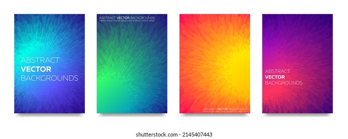 Set of colorful universal backgrounds.