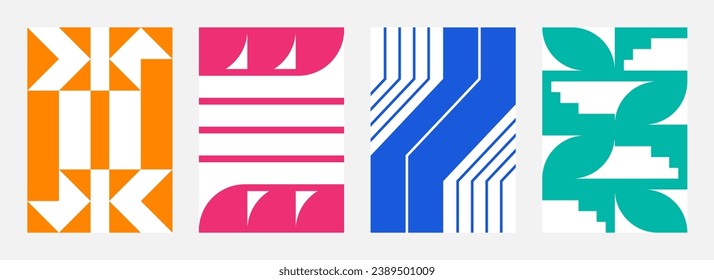 Set of colorful vector abstract backgrounds for flyers, posters, covers, wallpapers, and other.