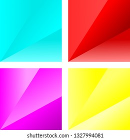 Set of colorful vector abstract bckground
