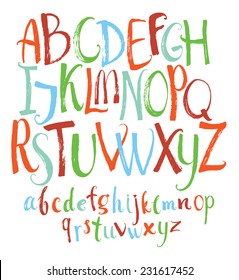 Set of Colorful Vector alphabet