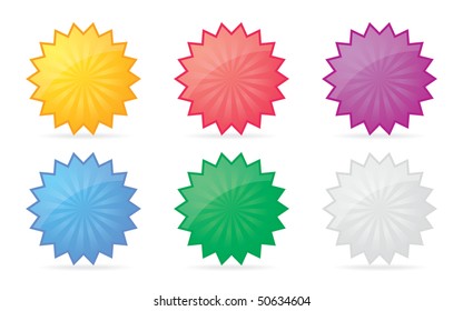 Set of colorful vector badge icons for your design.