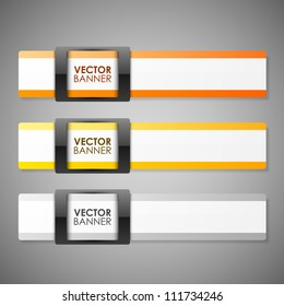 set of colorful vector banners