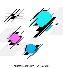Set of colorful vector banners.