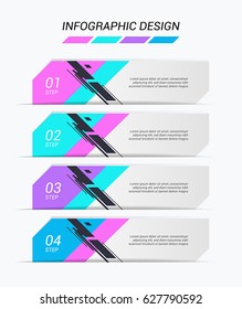 Set of colorful vector banners.