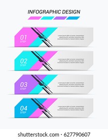 Set of colorful vector banners.