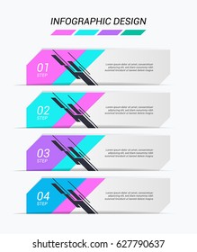 Set of colorful vector banners.