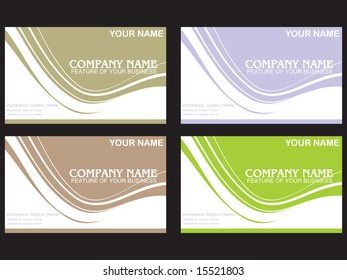 set of colorful vector business labels