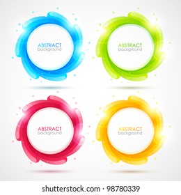 Set of colorful vector elements