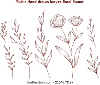 Set of colorful vector floral elements, Hand draw clipart collection, Watercolor floral composition. Clipping path included. Fast isolation. Hi-res file. Hand-painted. Raster illustration.