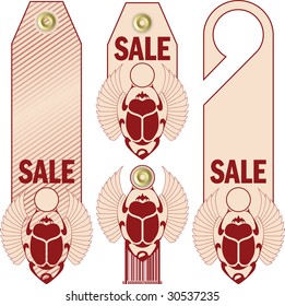 Set of colorful vector sale stickers and labels