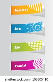 Set Colorful Vector Sample Stickers Your Stock Vector (Royalty Free ...