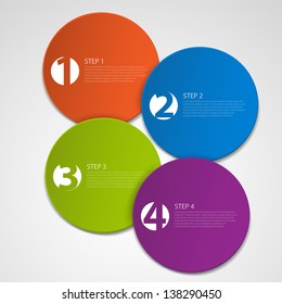 Set of Colorful Vector Sample stickers for various options