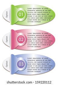 Set of Colorful Vector Sample stickers for various options 