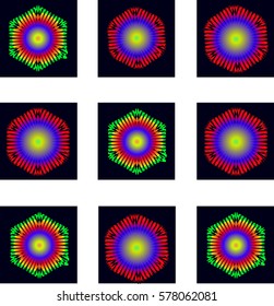 Set of  colorful vector shapes