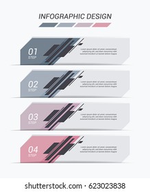 Set of colorful vector shapes. Abstract vector banners