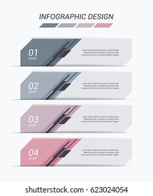 Set of colorful vector shapes. Abstract vector banners