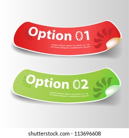 Set of colorful Vector Sticker. eps 10