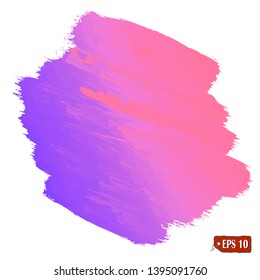 Set of colorful vector watercolor and acrylic brush strokes. Colorful watercolor brushes. Vector illustration for tags and stamps design.