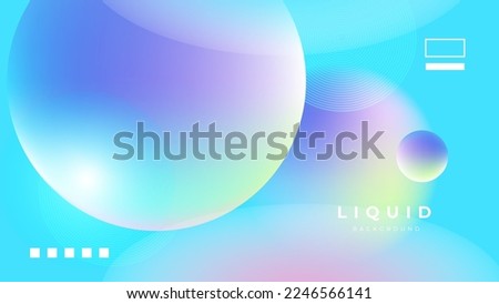 Set of colorful vivid vibrant gradient liquid fluid abstract background