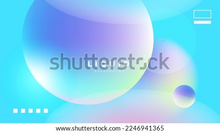 Set of colorful vivid vibrant gradient liquid fluid abstract background